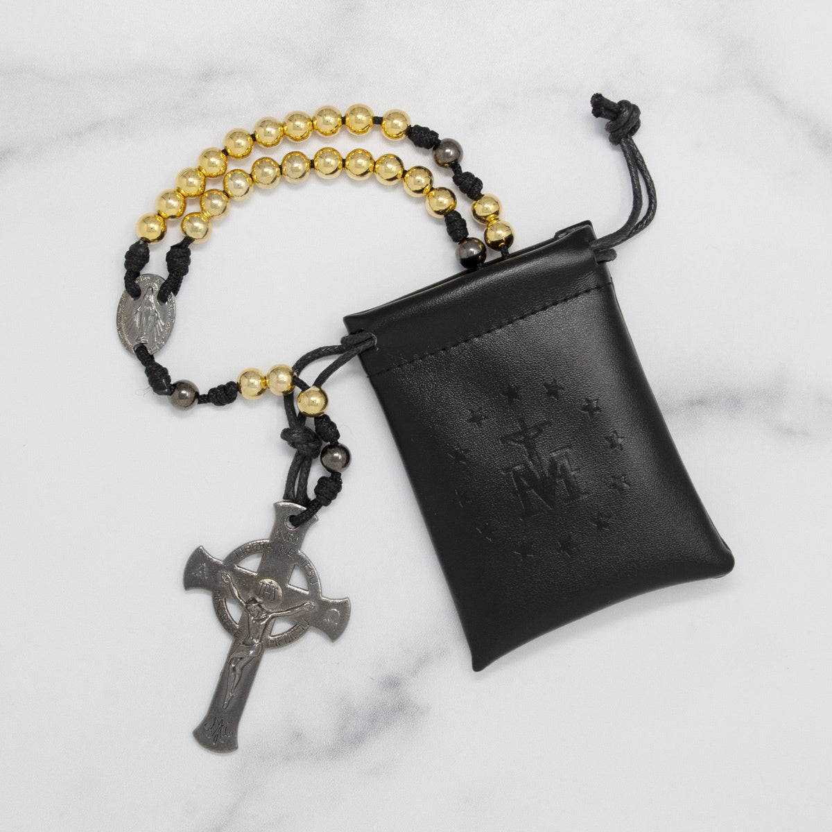 Lifetime Rosaries, Deliverance Cross Rosary, Gold - scapulars.com®