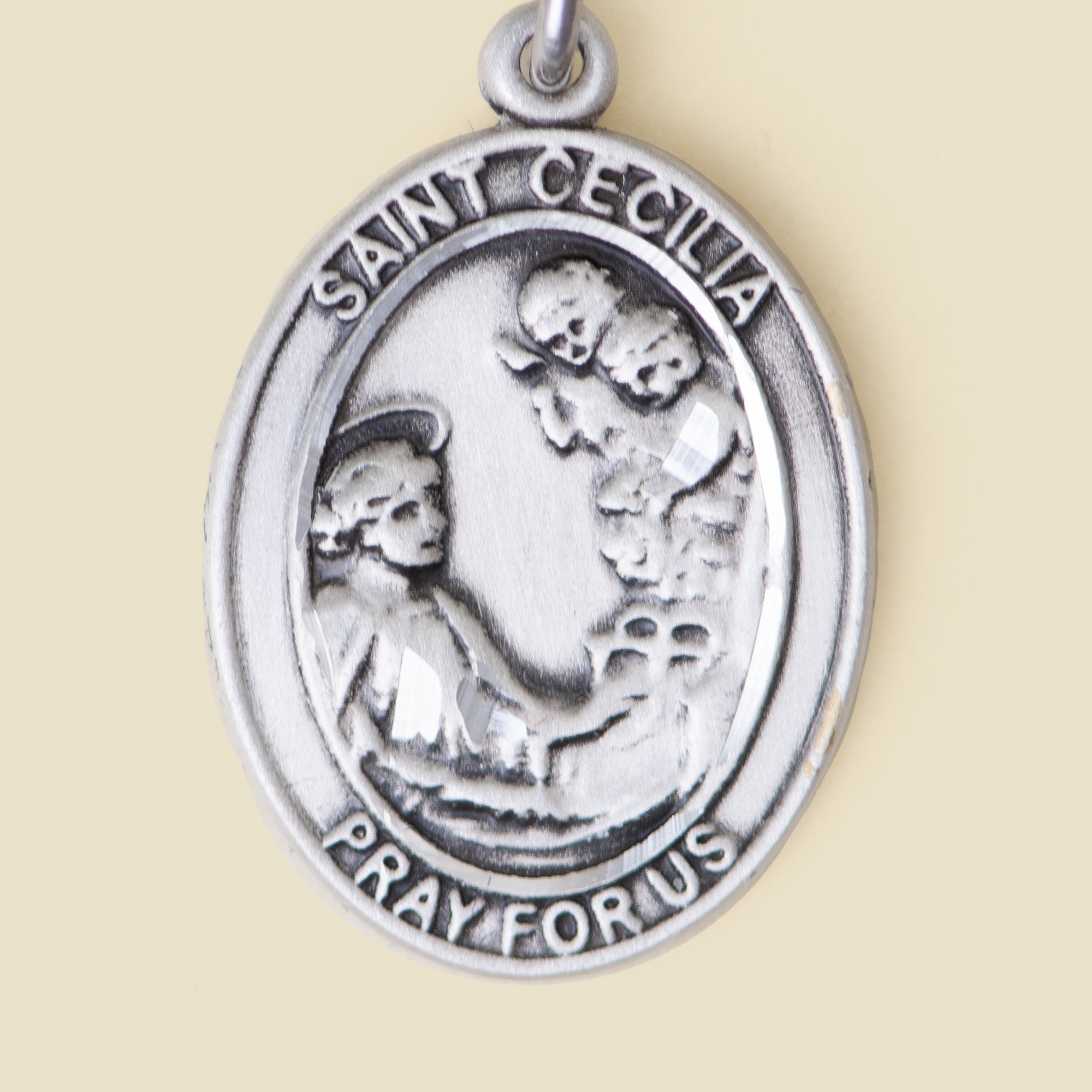 St. Cecilia Sterling Silver Medal – scapulars.com®