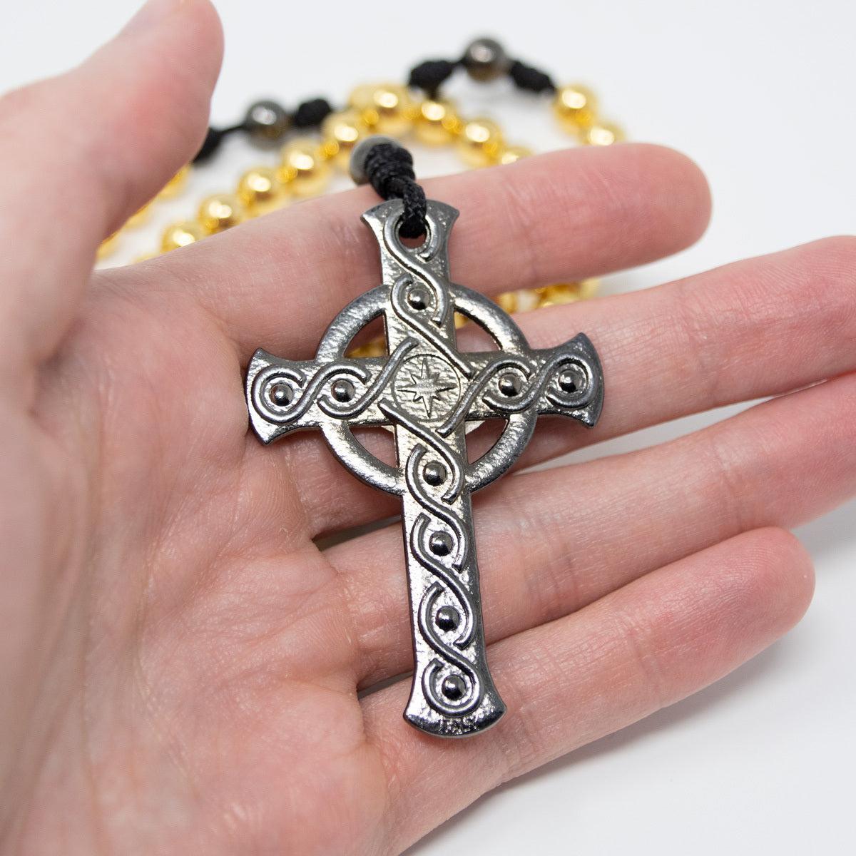 Lifetime Rosaries, Deliverance Cross Rosary, Gold - scapulars.com®