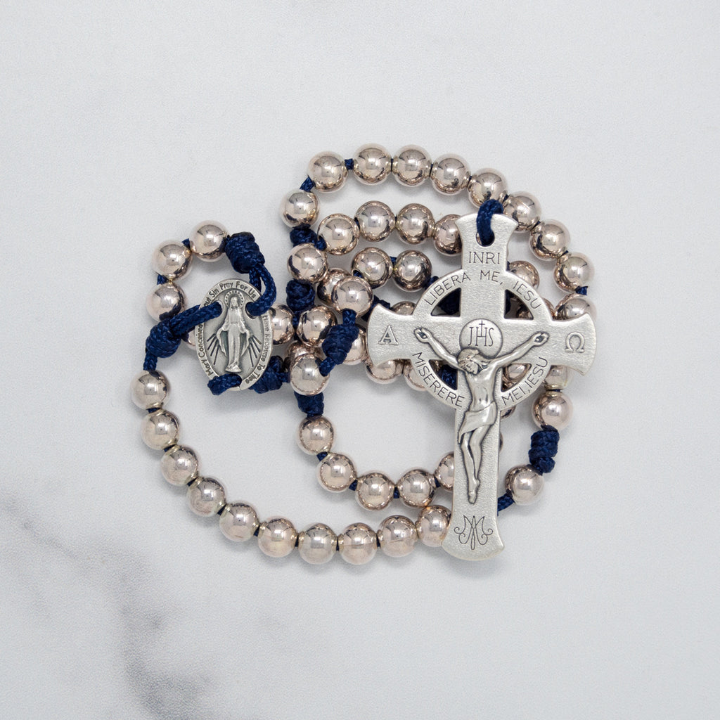 Lifetime Rosaries, Deliverance Cross Rosary, Silver - scapulars.com®